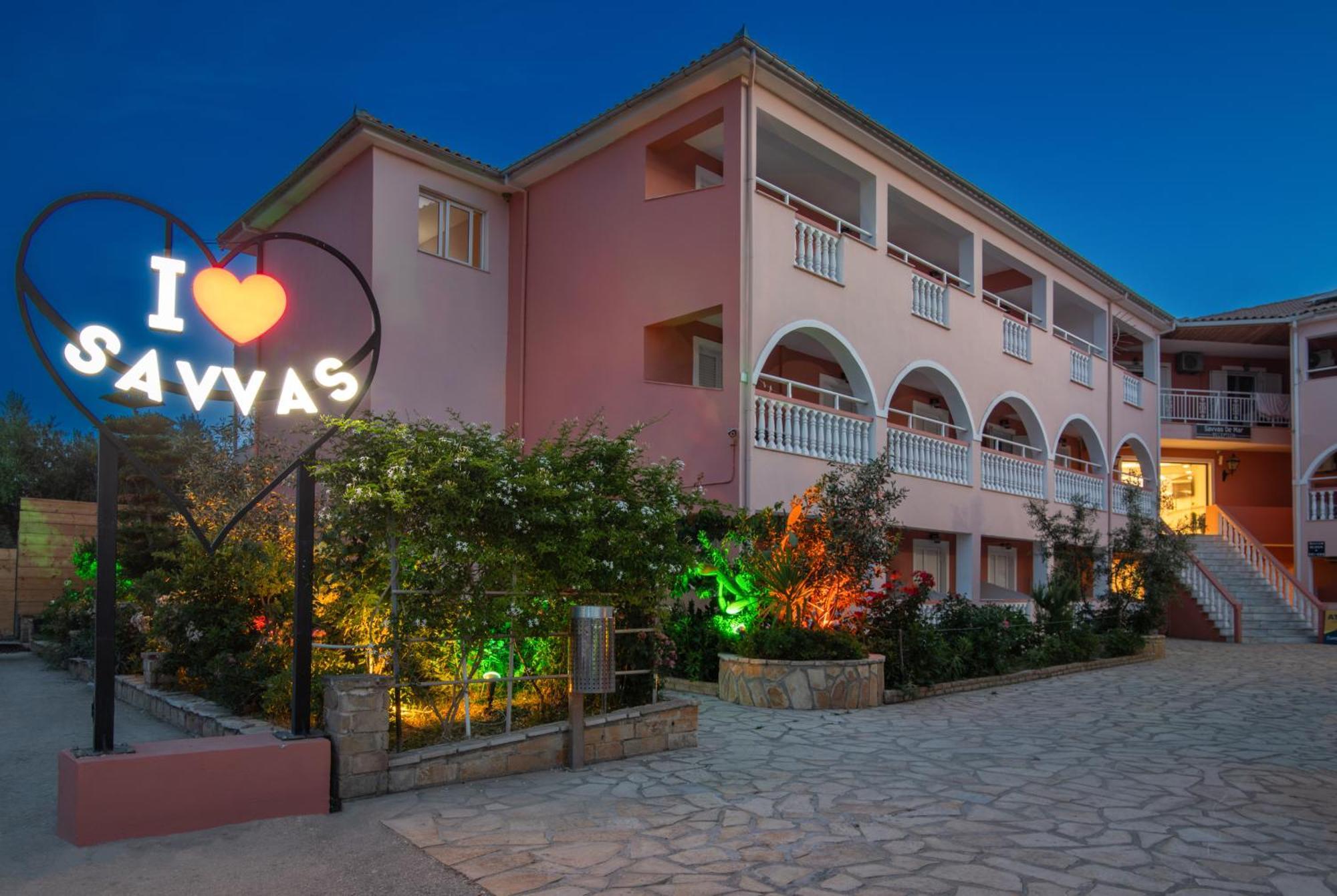 Savvas Hotel (Adults Only) ラガナス エクステリア 写真